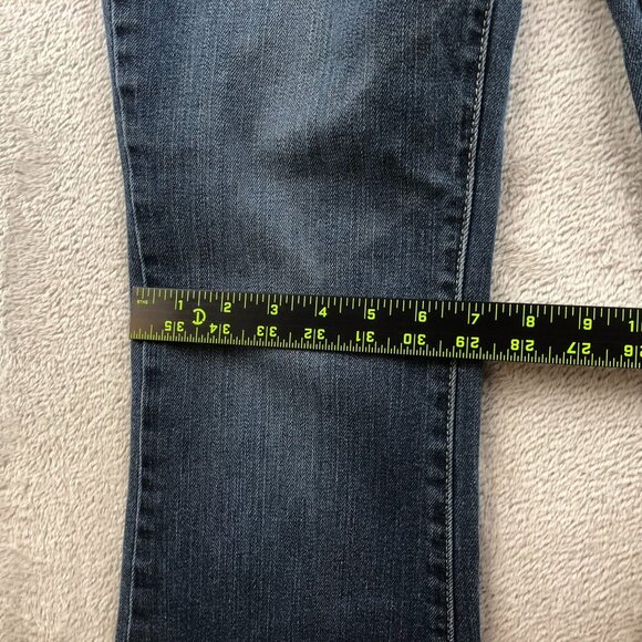 Aeropostale Womens Hailey Flare Jeans Size 9/10 Short Blue Dark Denim Y2K Casual - Picture 9 of 16